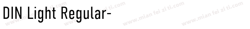 DIN Light Regular字体转换